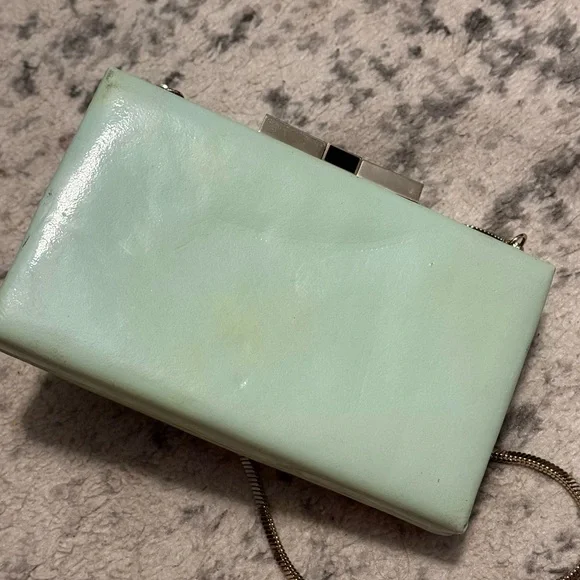Kate Spade RARE Samira Radio Mint Green Clutch Crossbody - Picture 13 of 16
